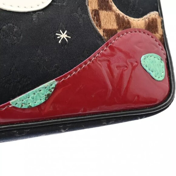 LOUIS VUITTON Monogram satin Noir M92275 shoulder bag 800000127335000 - Picture 3 of 12